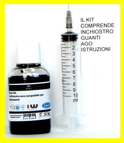 Inchiostro nero per ricarica - nero,