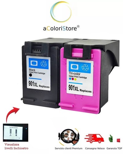 Kit cartucce rigenerate hp - 2,